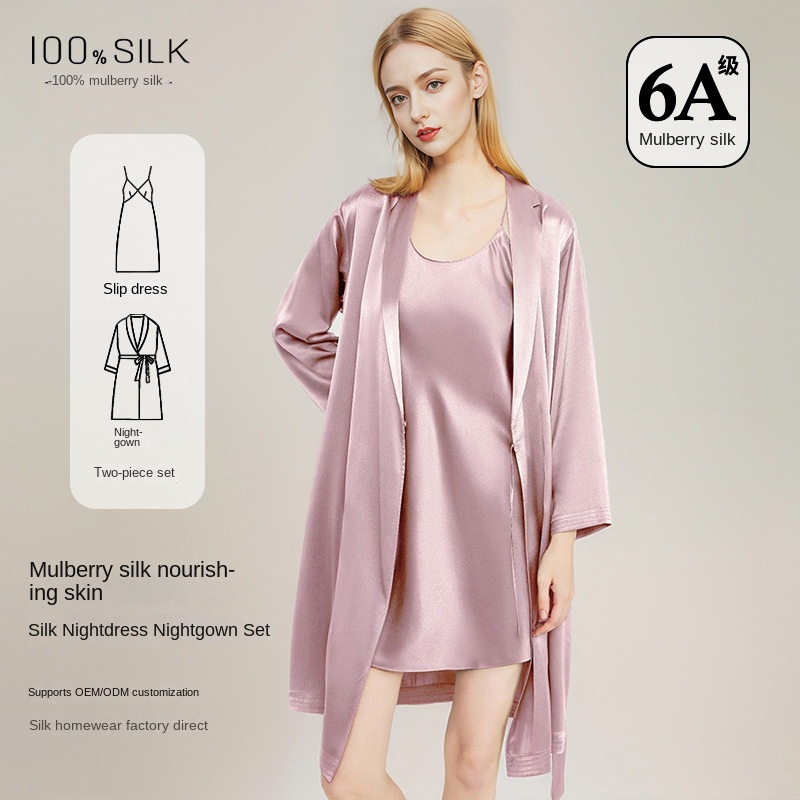 Robe Silk Women - Elegancki damski szlafrok i koszula nocna