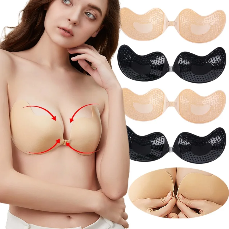 Strapless Bra Backless - 1/2Pc niewidoczny biustonosz Push Up lato