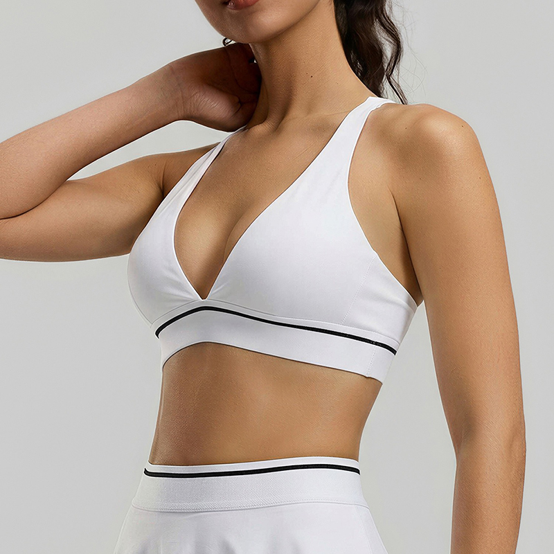 Sports Bra High Impact - Modne biustonosze do jogi w amerykańskim