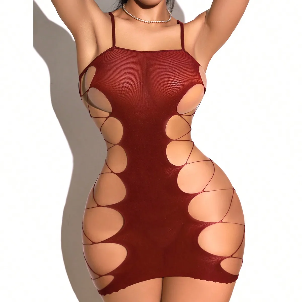 Bodystocking Fishnet - Nowa Moda Damska Bielizna Body Rajstopy