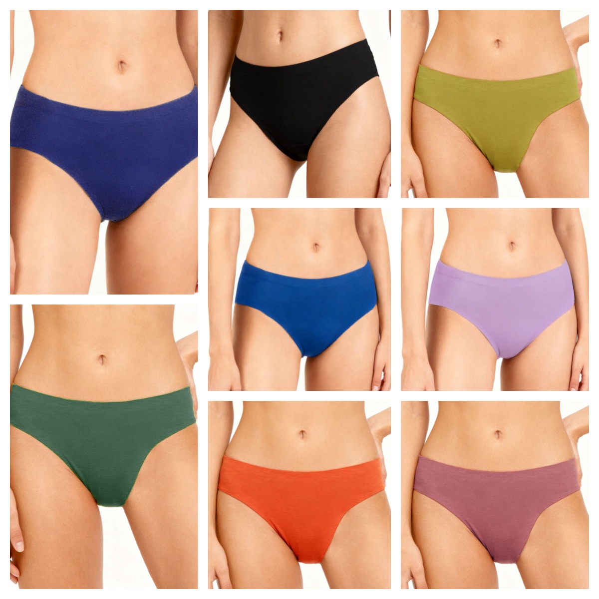 Seamless Underwear Women - Bezszwowe majtki menstruacyjne Zeriluna, miękkie, gładkie,