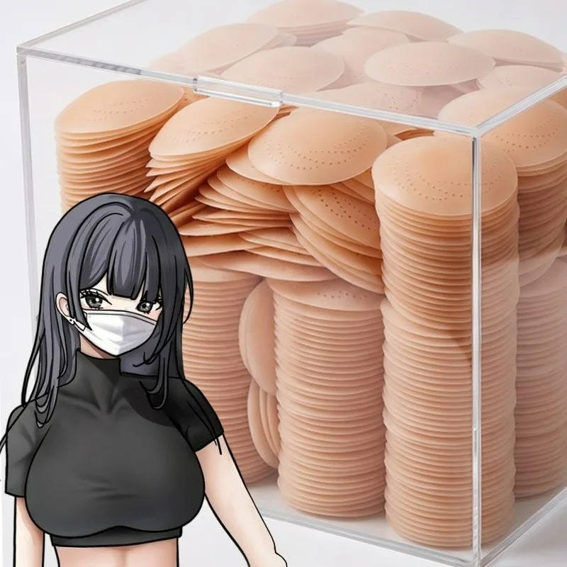 Silicone Bra Adhesive - 2/10 szt. Oddychające naklejki na sutki,