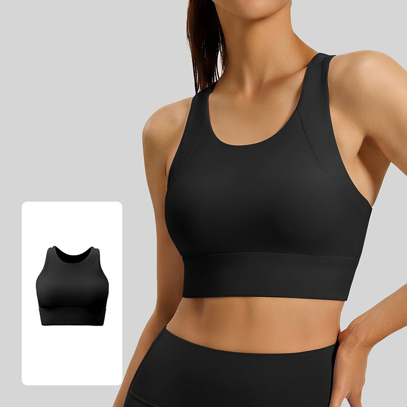 Sports Bra High Impact - Biustonosze sportowe damskie z odkrytymi plecami