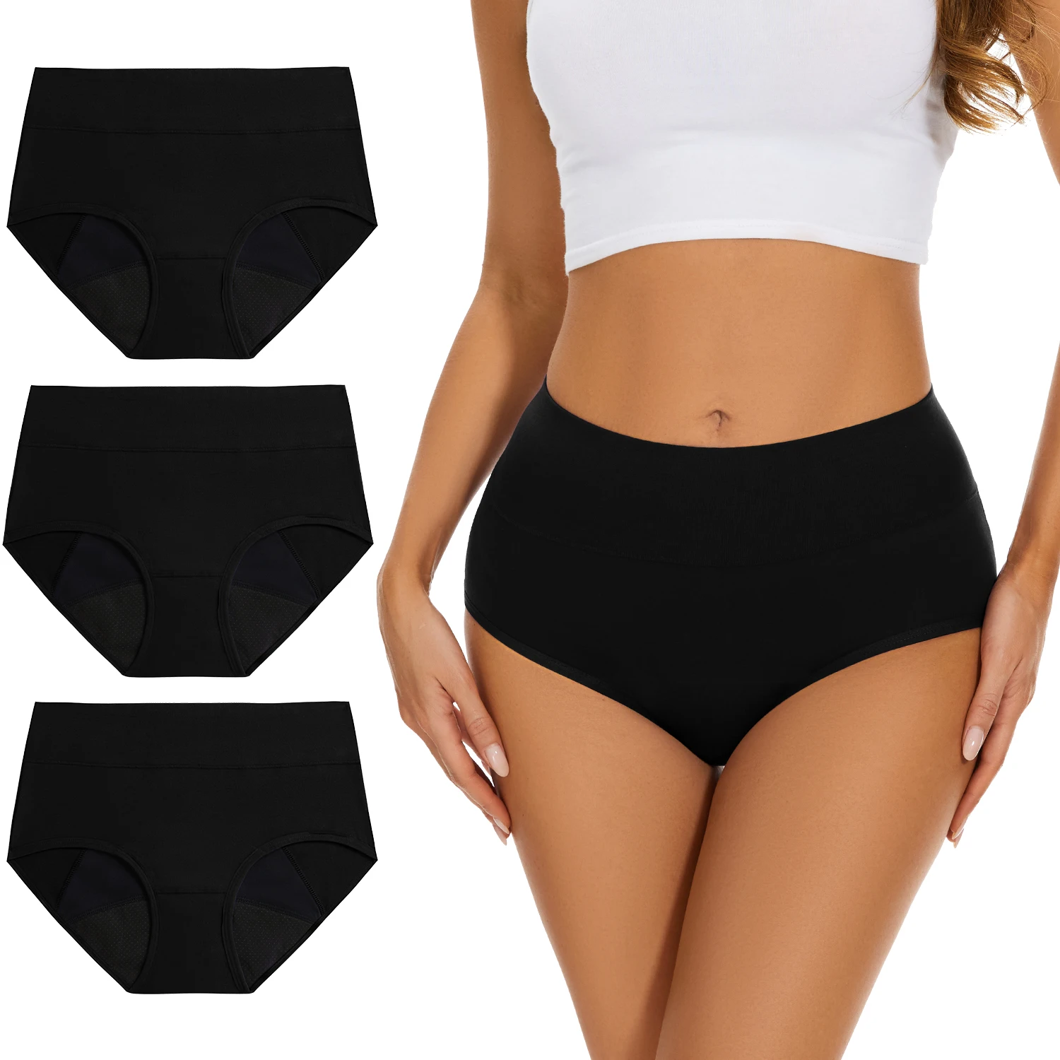 Period Panty Absorbent - 3 sztuk/partia majtki menstruacyjne na menstruację