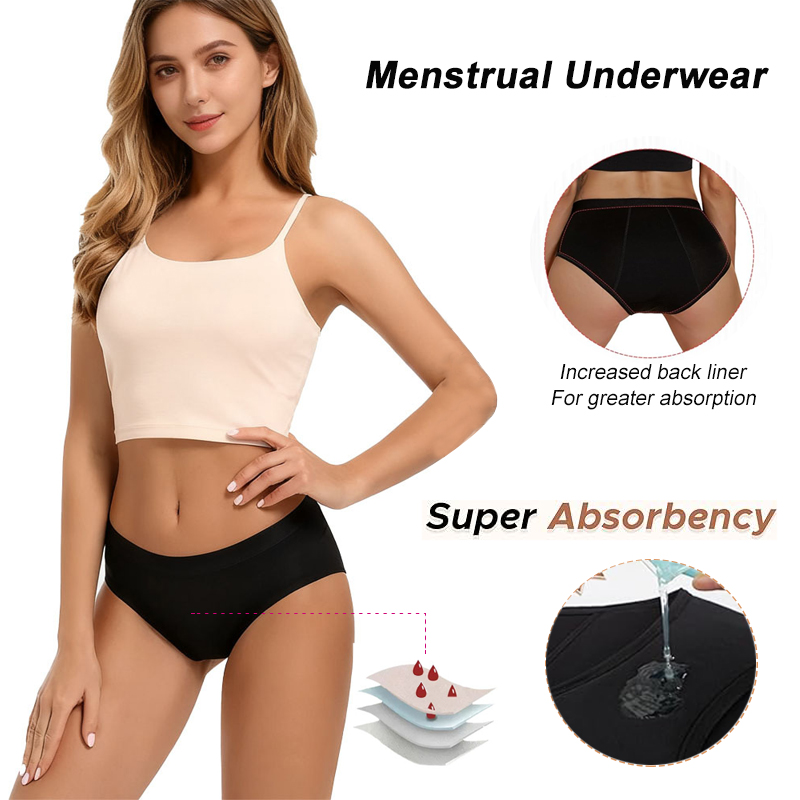 Period Panty Absorbent - Majtki menstruacyjne ochronne na obfite krwawienie,