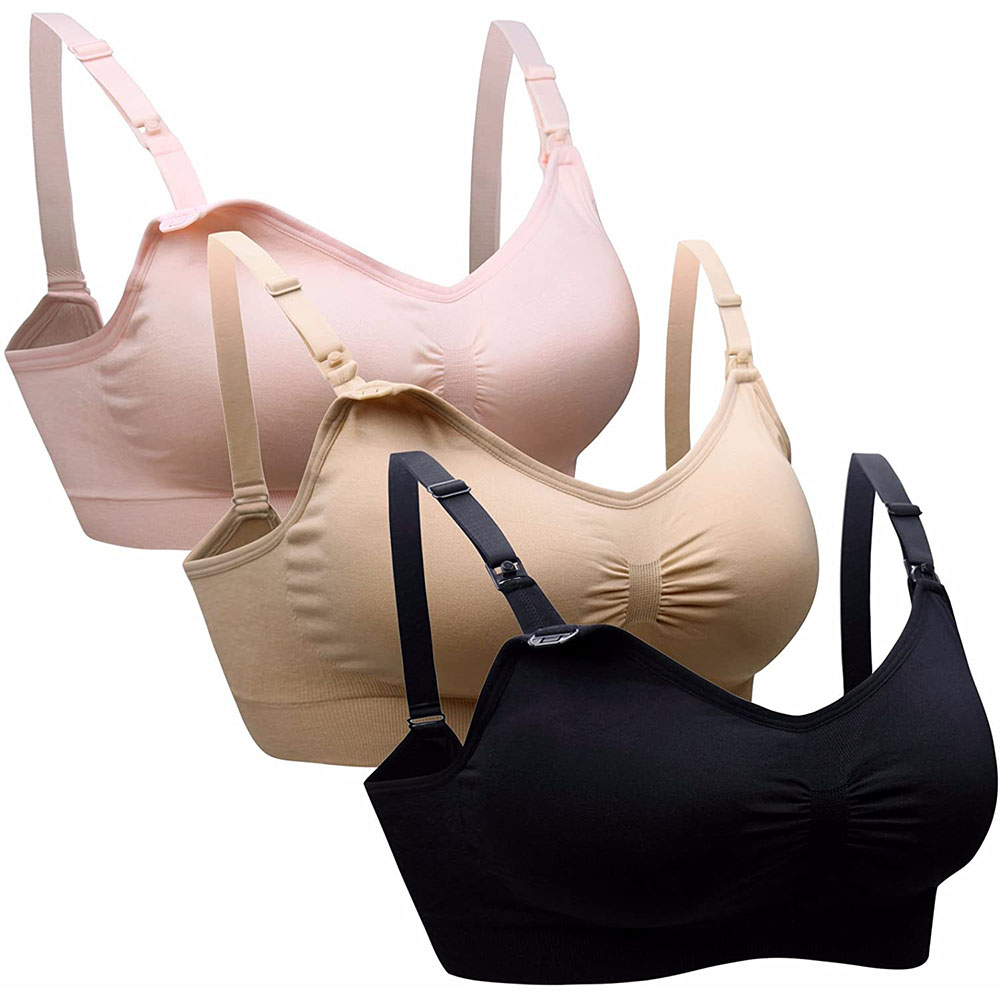 Nursing Bra Sleep - Bezszwowa bawełniana bielizna do karmienia dla