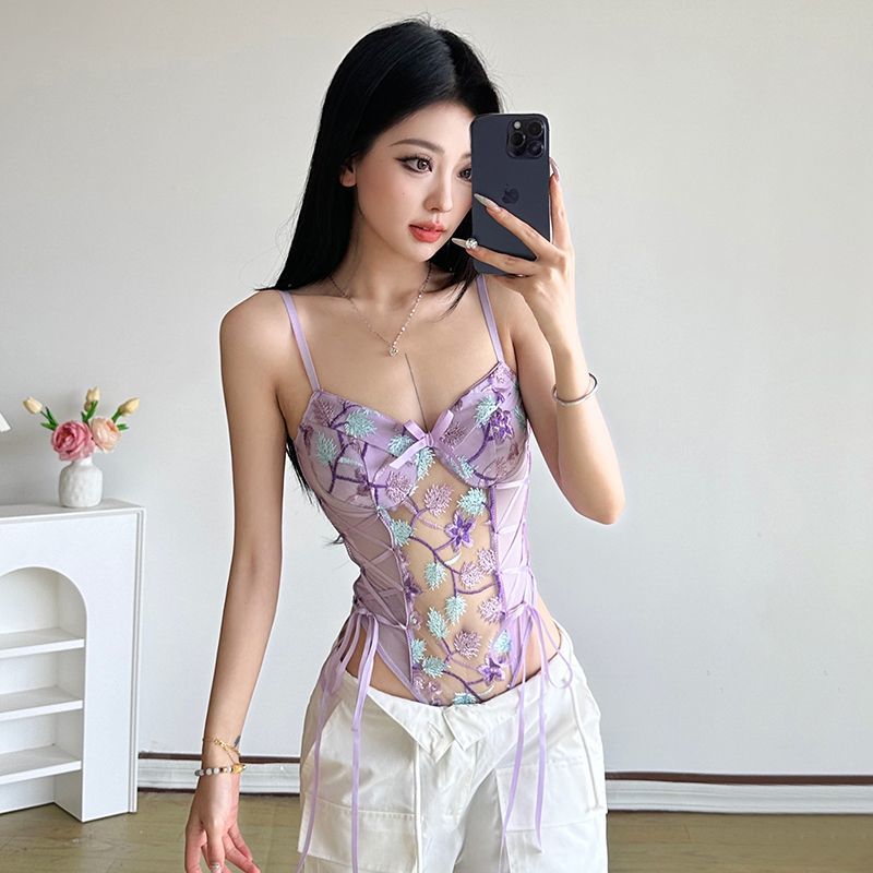 Cami Top Lace - Moda letnia 2026 Nowa elegancka damska