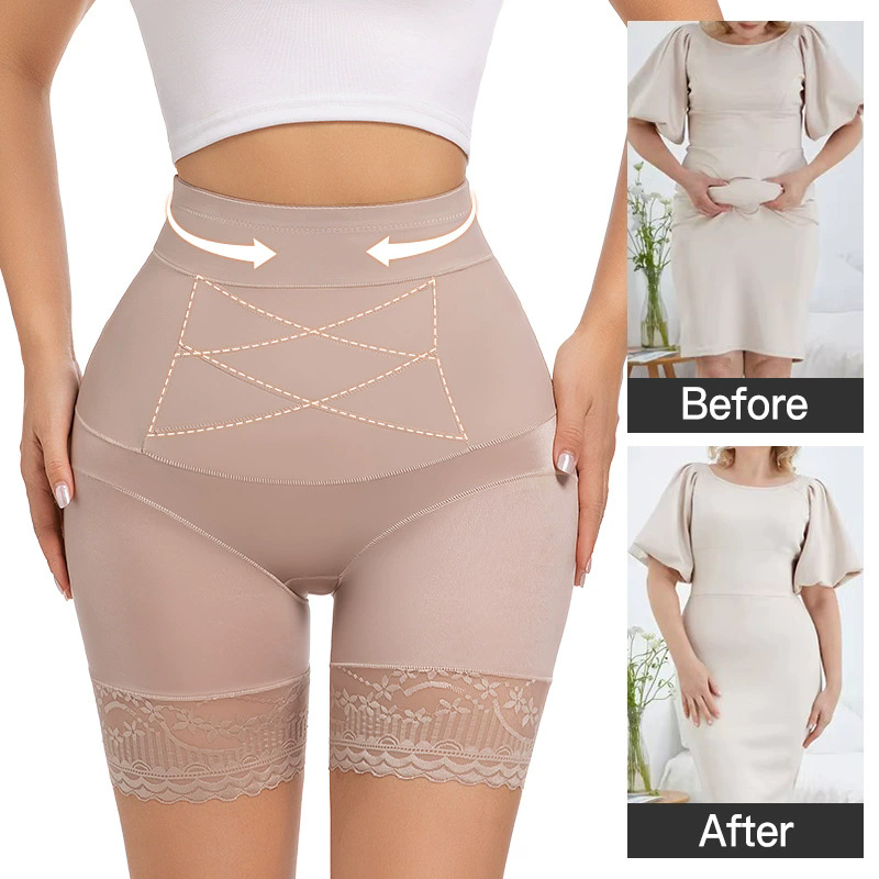 Seamless Underwear Women - Koronkowe szorty modelujące dla kobiet z