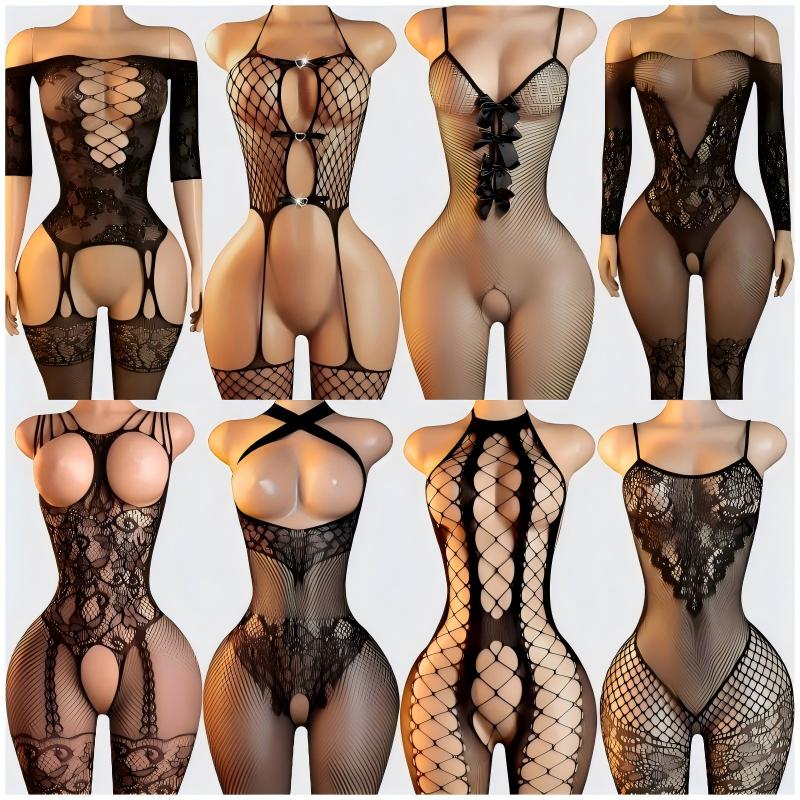 Bodystocking Fishnet - Seksowny zestaw bielizny dla kobiet, erotyczne