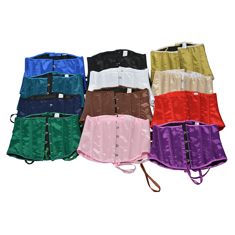 Corset Waist Cinch - 2025 damski satynowy gorset pod biustem