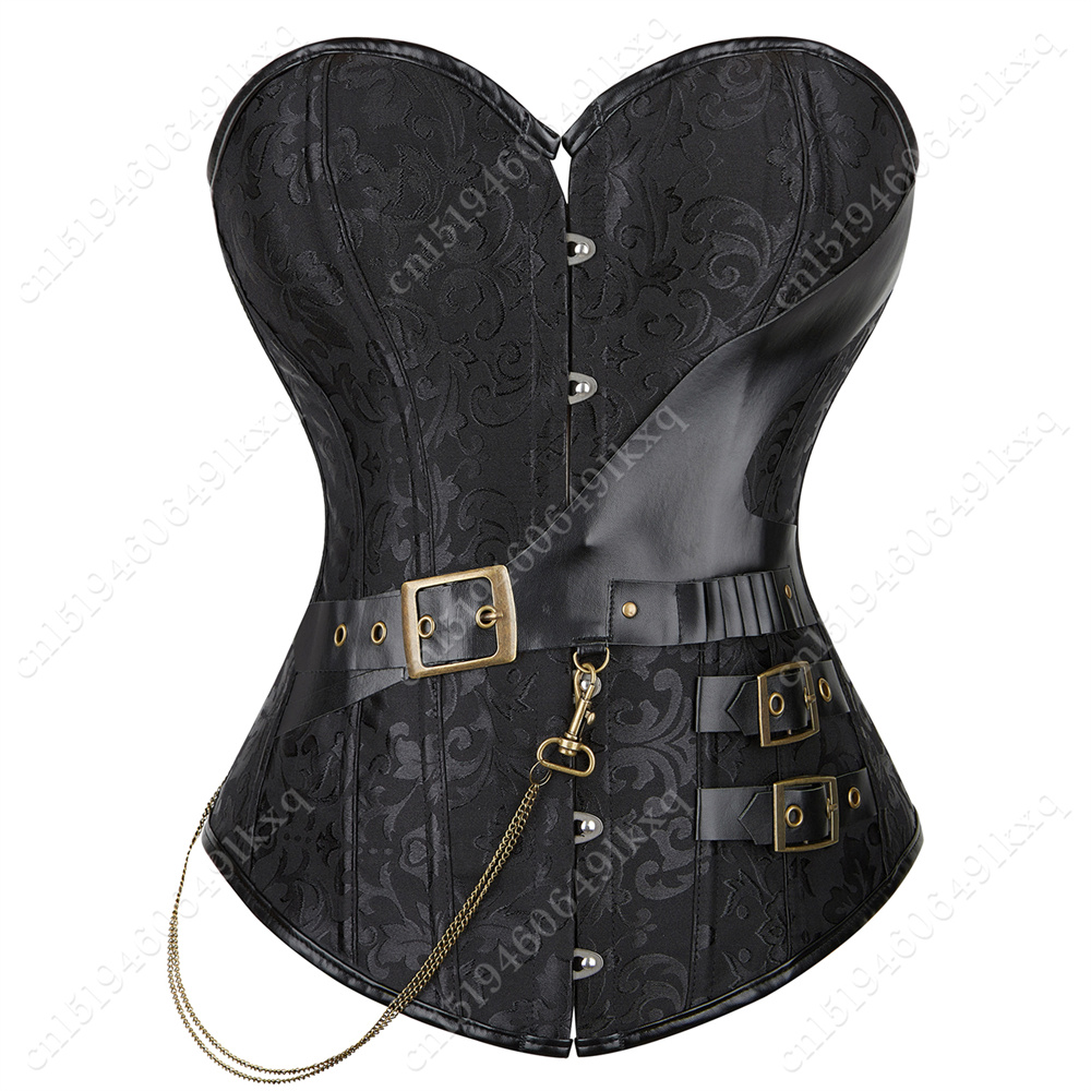 Corset Waist Cinch - Gorset dla kobiet Vintage Overbust gotycki