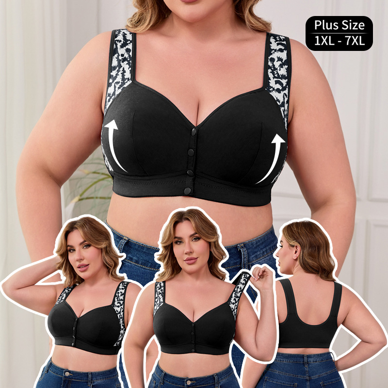Seamless Underwear Women - Biustonosz XL-7XL Plus Size z zapięciem