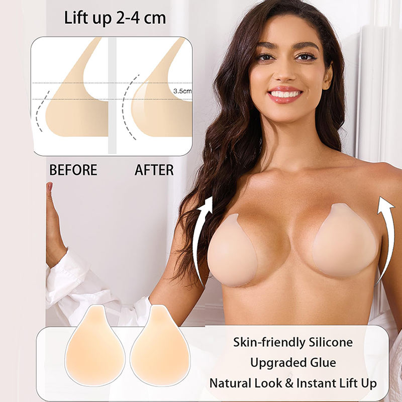 1/2 Pary Damskich Biustonoszy  – Strapless Bra Backless recenzja i cena