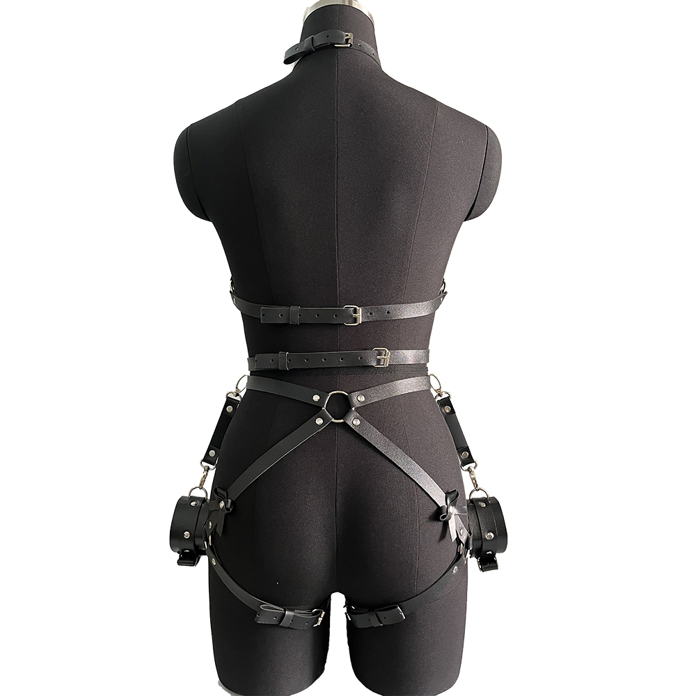Szelki damskie ze skóry PU, se – Garter Belt Set recenzja i cena