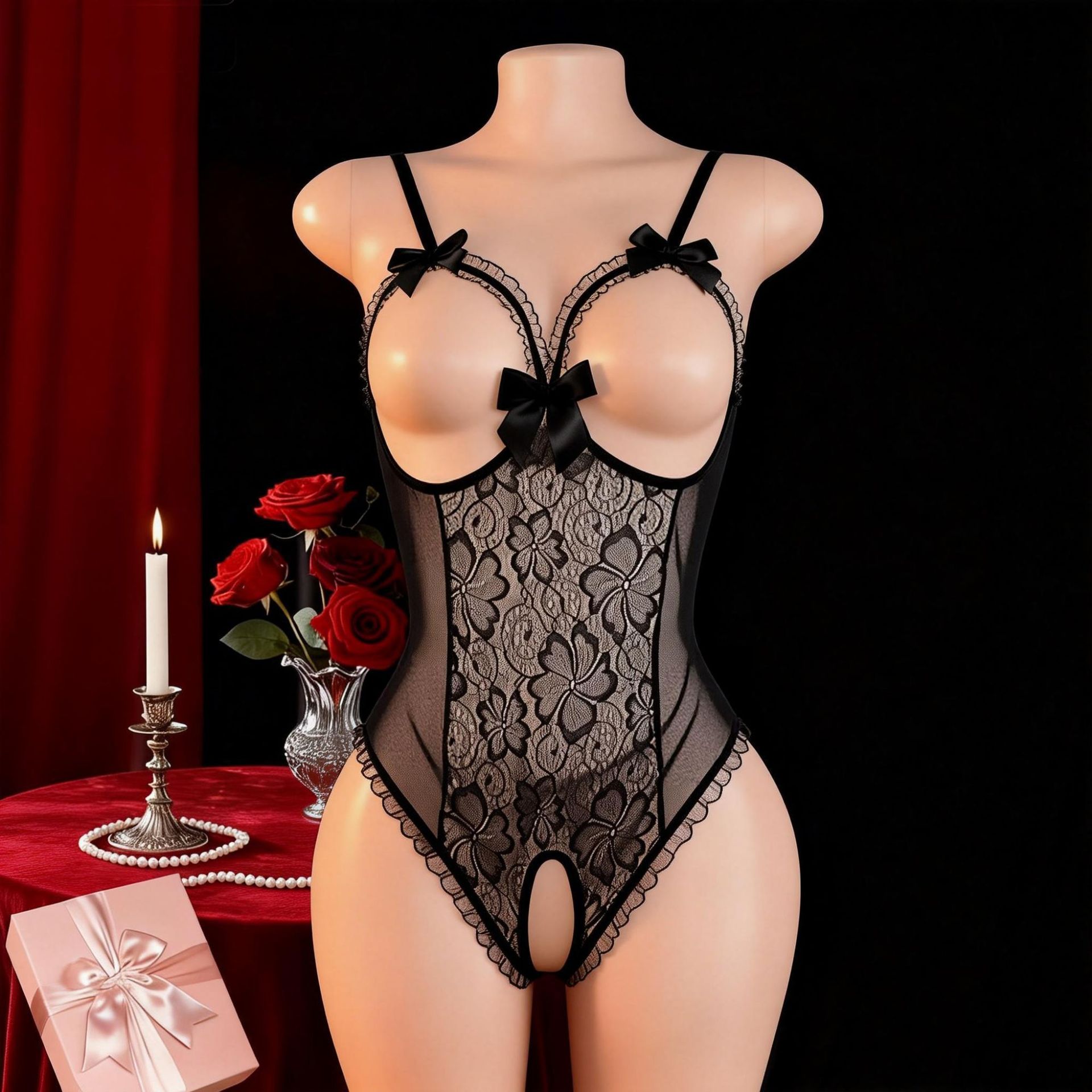 Damska seksowna bielizna z otw – Babydoll Chemise Night recenzja i cena