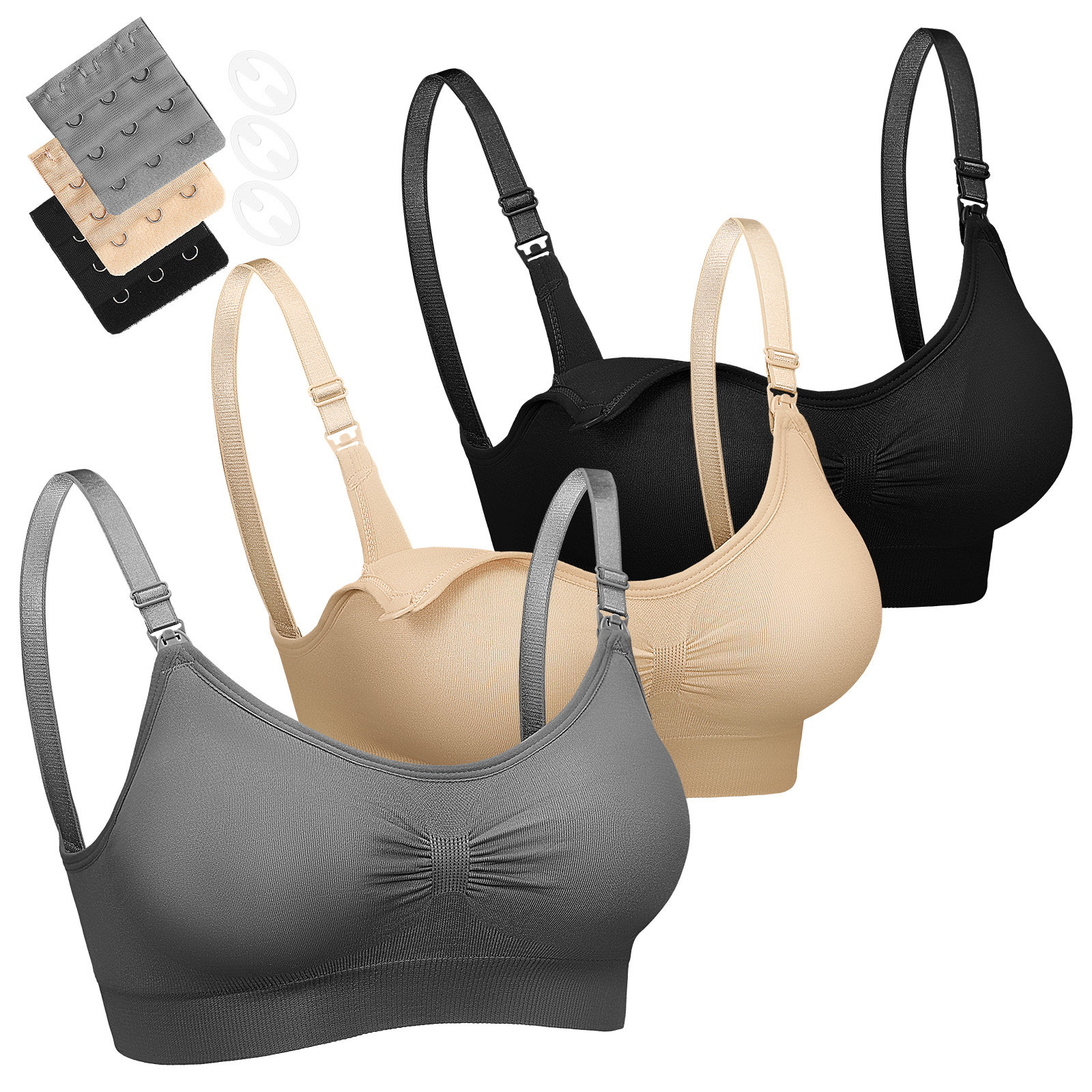 3 szt. Biustonosze do karmieni – Nursing Bra Sleep recenzja i cena