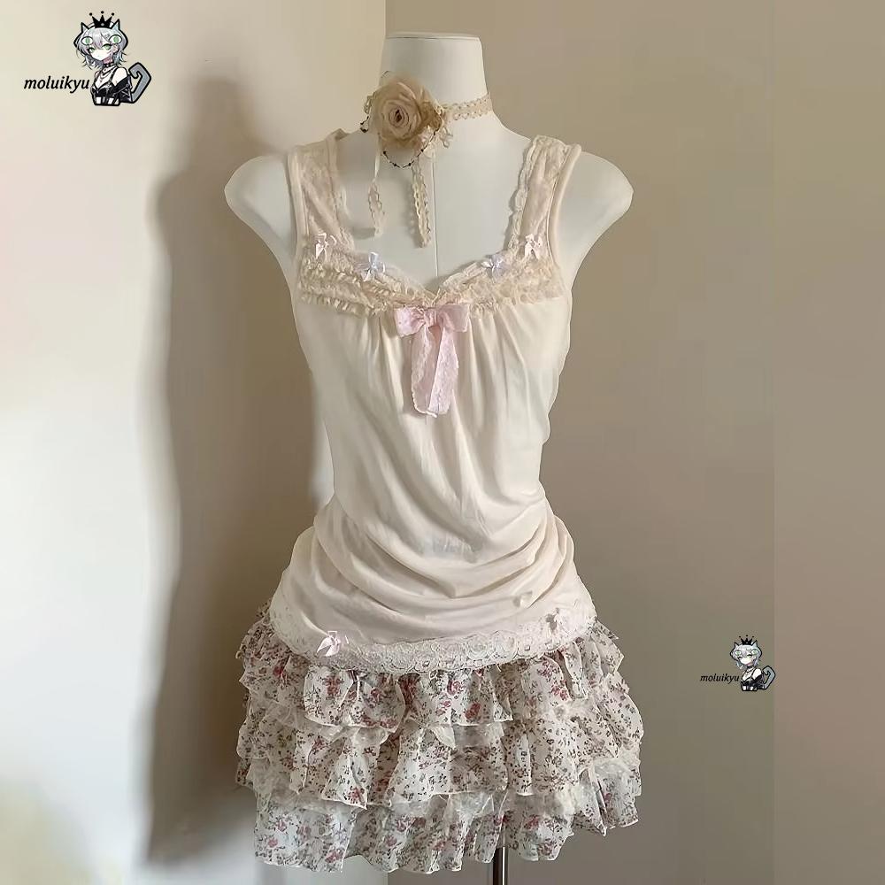 Damski Zestaw Ubrań Y2K 2-częś – Cami Top Lace recenzja i cena