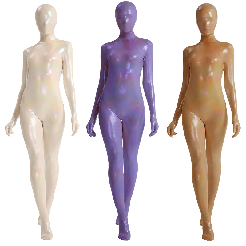Damski błyszczący gradientowy  – Shapewear Bodysuit Firm recenzja i cena