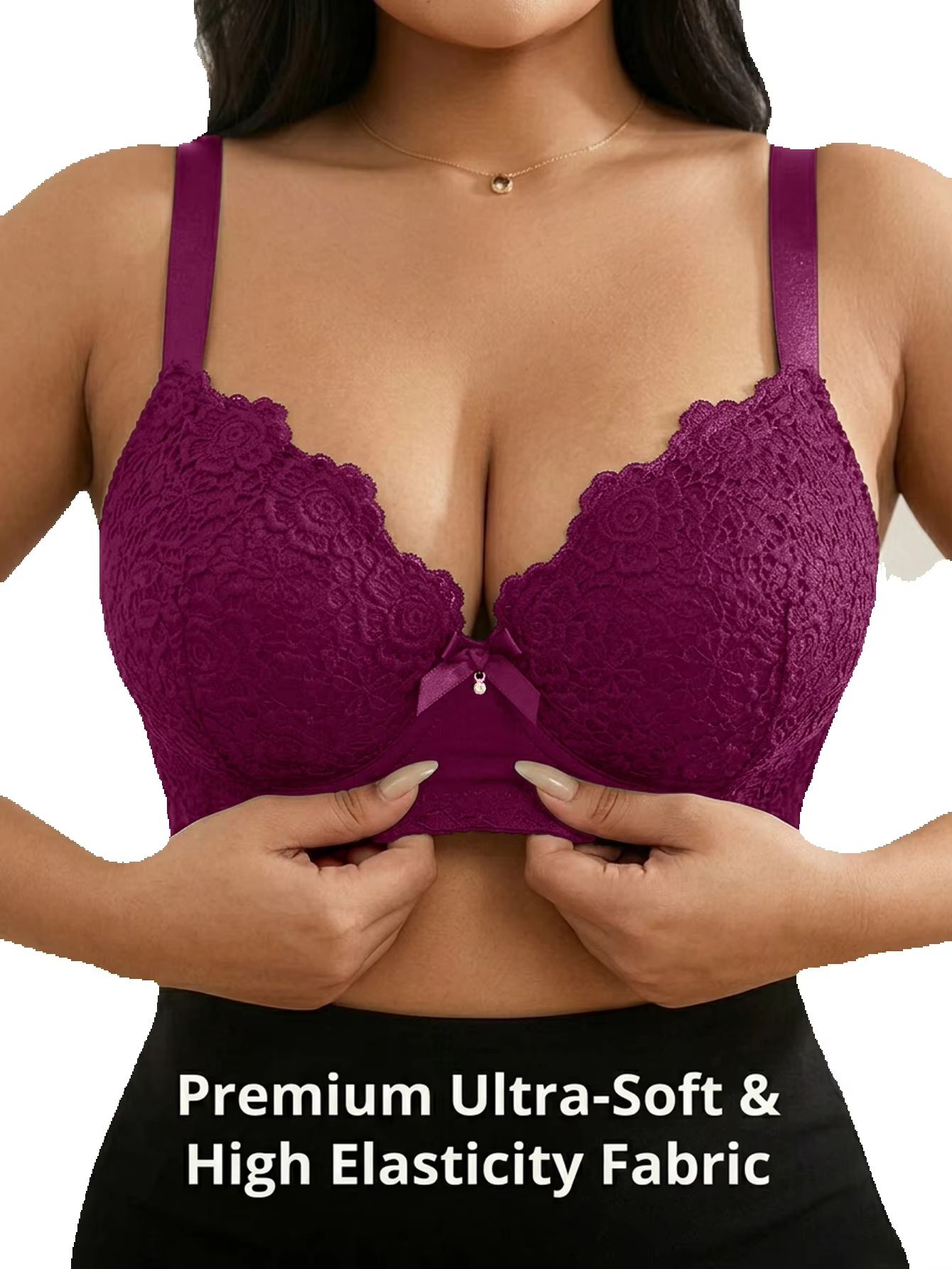 Biustonosz damski plus size z  – Push Up Bra Padded recenzja i cena