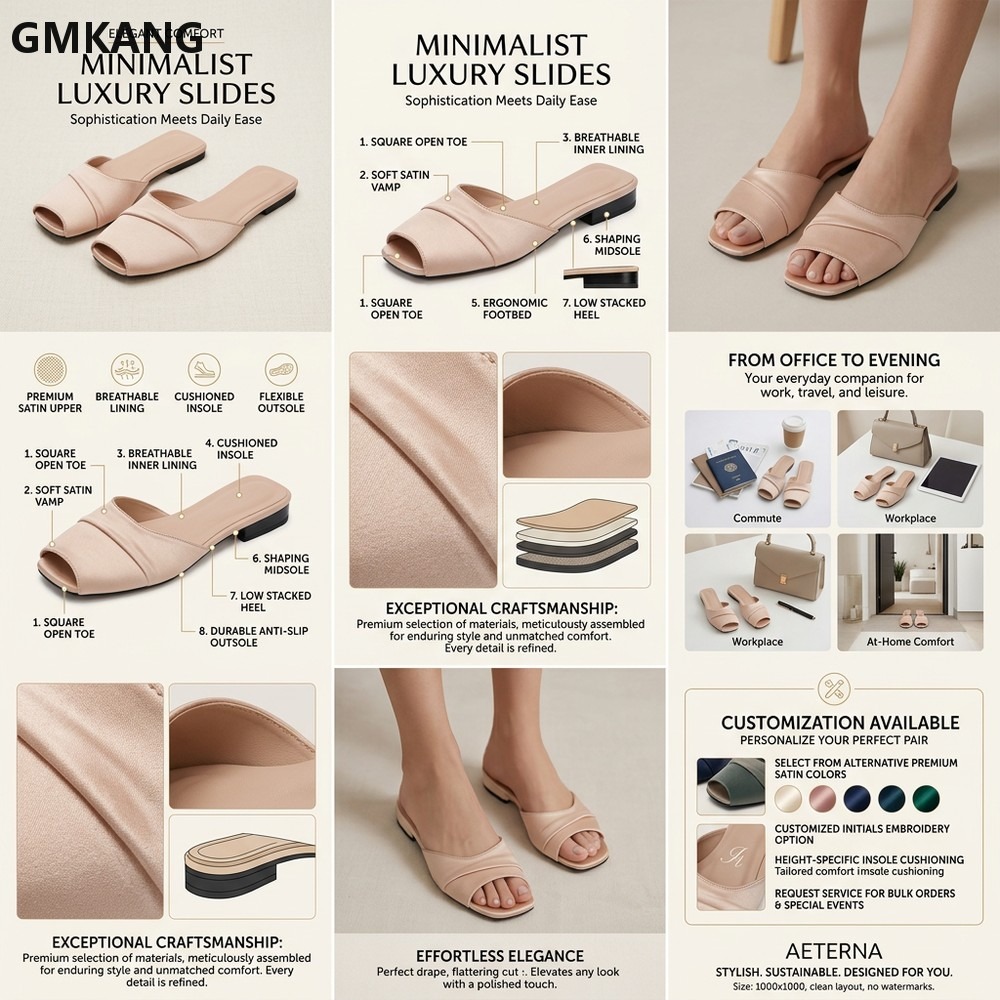 GMKANG Damskie Satynowe Klapki – Slip Dress Satin recenzja i cena