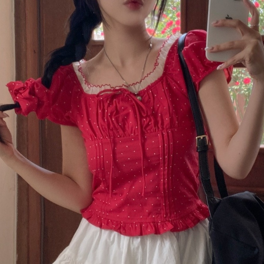 Letnia, słodka bluzka damska w – Corset Waist Cinch recenzja i cena