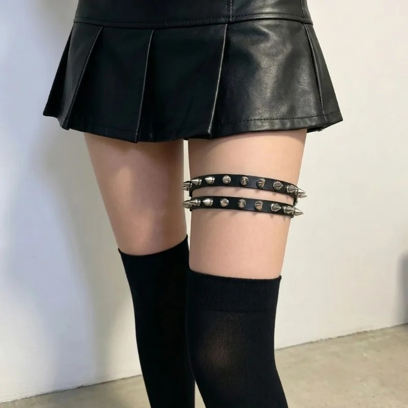 Podwójny pasek na udo z kolcam – Garter Belt Set recenzja i cena