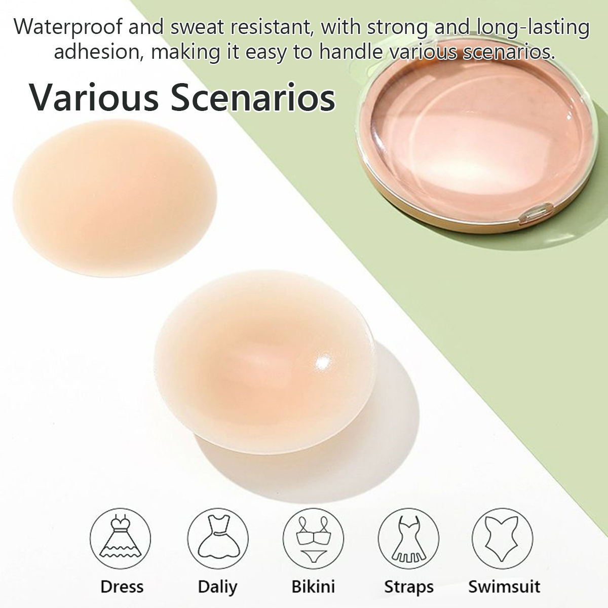 3 Pary Zmywalnych, Wielokrotne – Nipple Cover Pasties recenzja i cena