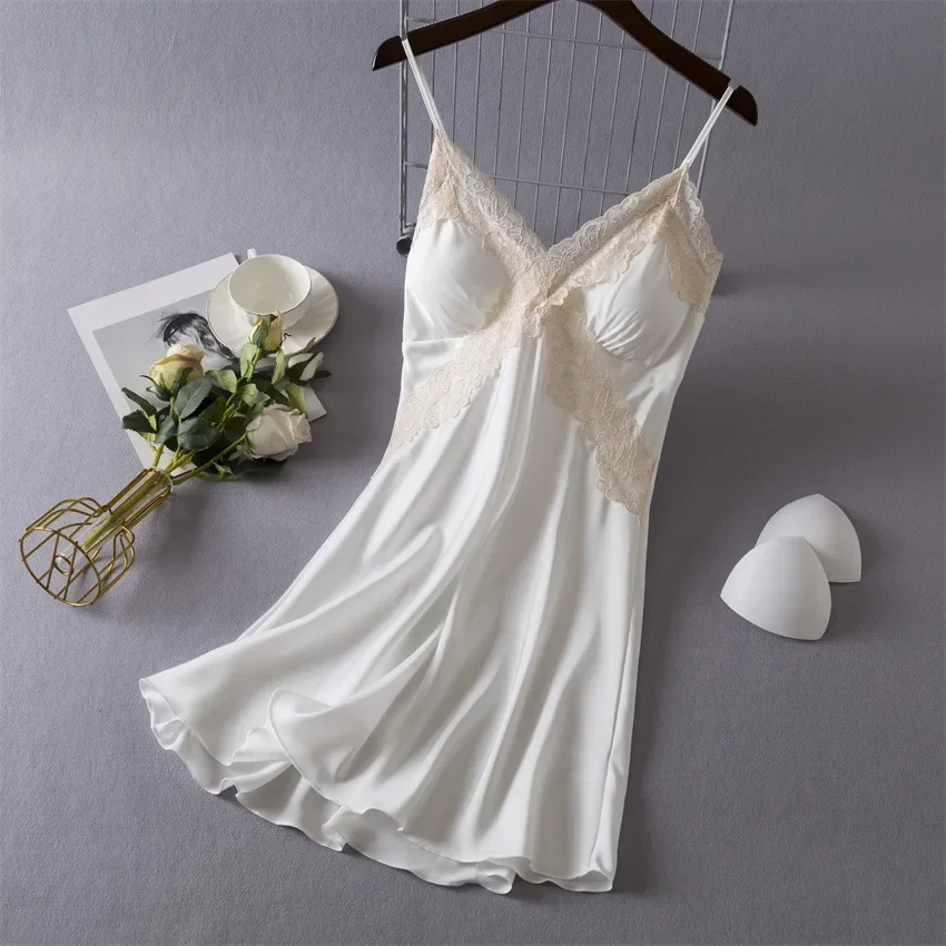 Damska seksowna bielizna satyn – Babydoll Chemise Night recenzja i cena