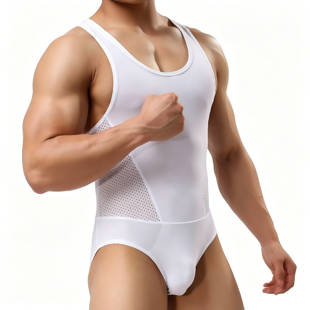 1 szt. Męski elastyczny kombin – Shapewear Bodysuit Firm recenzja i cena