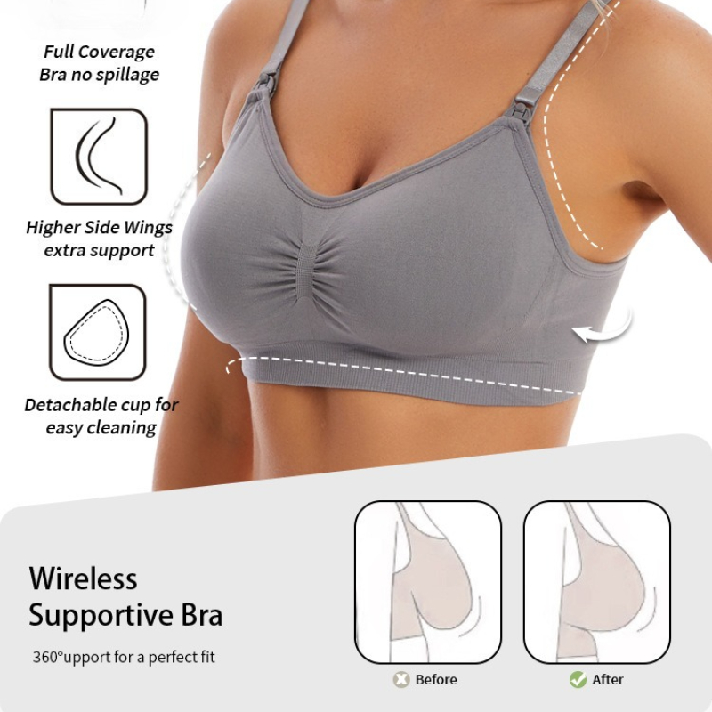 Bezszwowa bawełniana bielizna  – Nursing Bra Sleep recenzja i cena