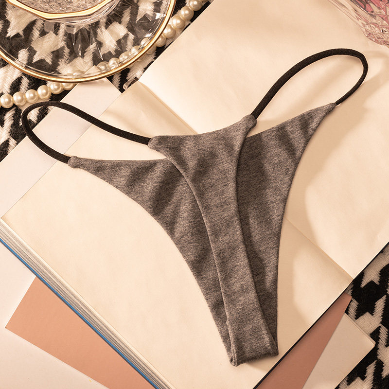 Bawełniane stringi damskie z n – Thong Bikini Women recenzja i cena
