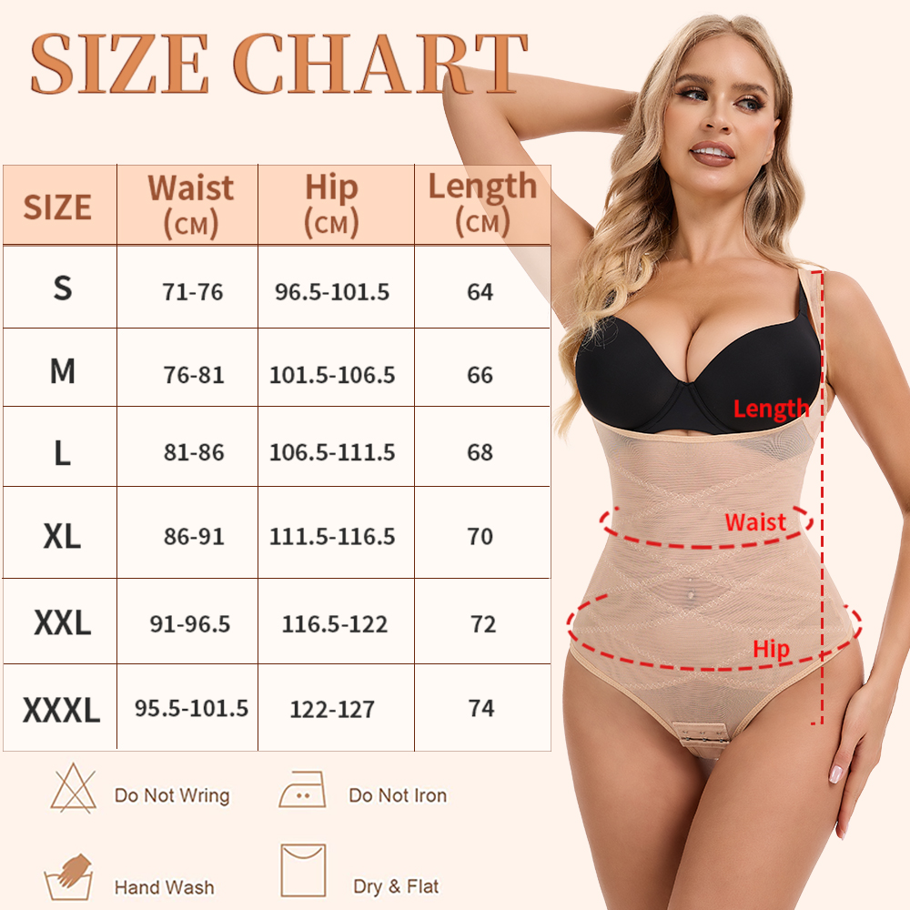 Siateczkowe stringi Body Shape – Shapewear Bodysuit Firm recenzja i cena