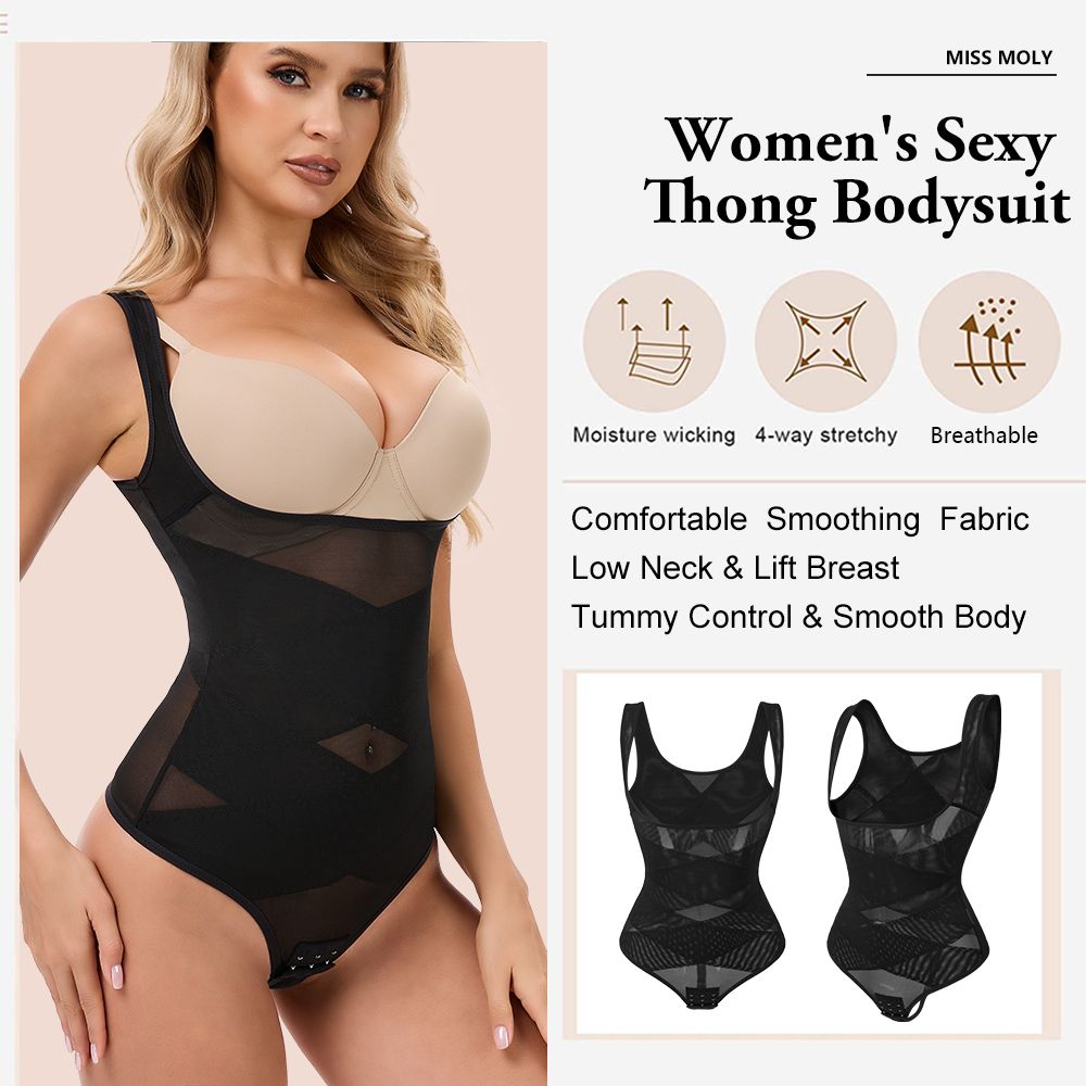 Siateczkowe stringi Body Shape – Shapewear Bodysuit Firm recenzja i cena